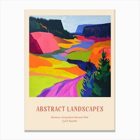 Colourful Abstract Bohemian Switzerland National Park Czech Republic 4 Poster Canvas Print