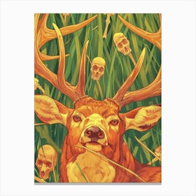 Deer Skulls Canvas Print