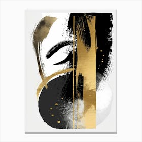 Gold And Black Canvas Print 21 Canvas Print