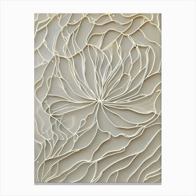 Abstract Acrylic Line Flower Art Canvas Print