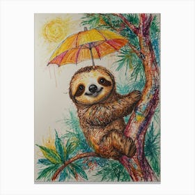 Sloth 21 Canvas Print