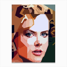 Retro Nicole Kidman Canvas Print