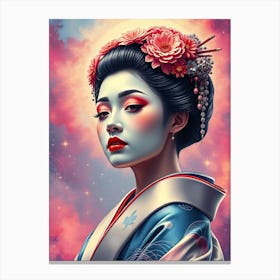 Glossy Geisha Portrait Toile