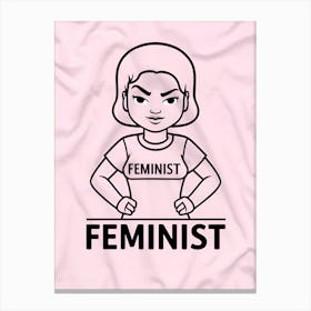 Feminist Feminist Canvas Print