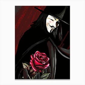 V For Vendetta movie 3 Canvas Print
