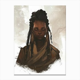 Woman With Dreadlocks 1 Canvas Print