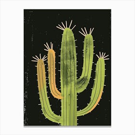 Barrel Cactus Minimalist 2 Canvas Print