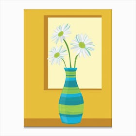 Daisies In A Vase 6 Canvas Print