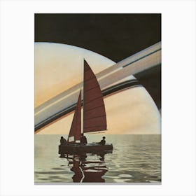 Sailing To Saturn Canvas Print