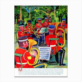 Kew Gardens, Military Brass Orchestra Canvas Print