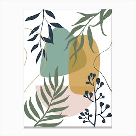 Abstract Leaf Design Canvas Print