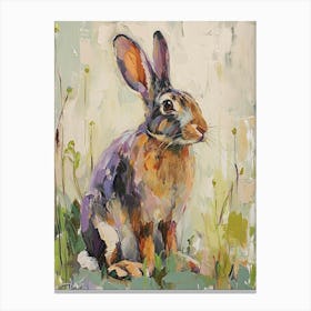Tan Rabbit Painting 4 Canvas Print