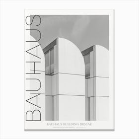 Bauhaus Black And White Dessau Photograph Poster Canvas Print