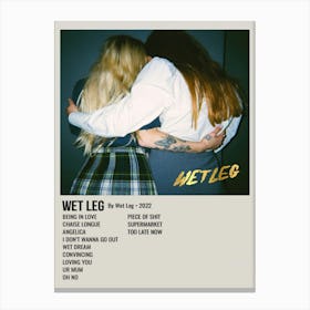 WET LEG By Wet Leg. 2022 Poster Canvas Print