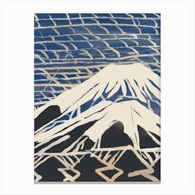 Mt Fuji sky crack Canvas Print
