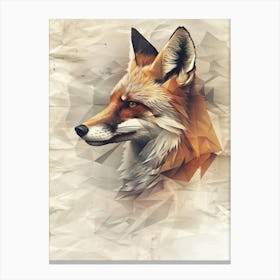 Abstract Fox 1 Canvas Print