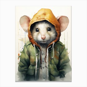 Adorable Chubby Gangster Possum 2 Canvas Print