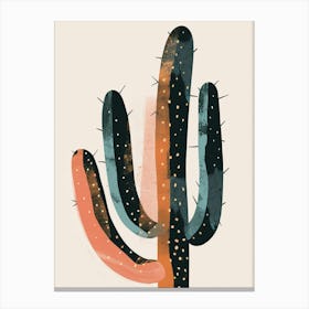 Parodia Cactus Minimalist Abstract Illustration 1 Canvas Print
