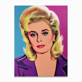 Catherine Deneuve Pop Movies Art Movies Canvas Print