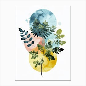 Watercolor Leaves Canvas Print