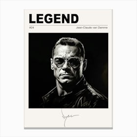 Jean Claude Van Damme Legend Canvas Print