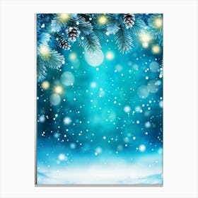 Screen Frame Glow Garland Holiday Bright Snowflake Space Festive Beautiful Light Closeup (4) 2 Canvas Print