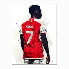 Bukayo Saka Poster Canvas Print