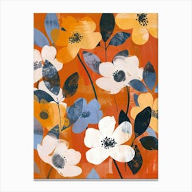 Orange Flowers Canvas Print Canvas Print