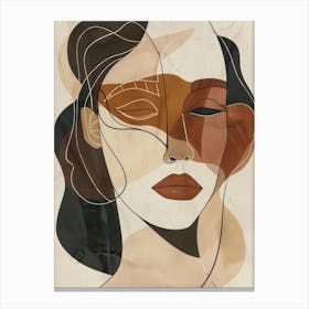 Abstract Woman'S Face 20 Canvas Print