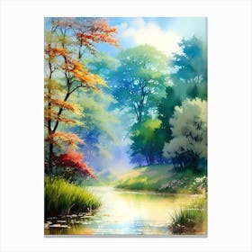 River In The Forest 6 Canvas Print