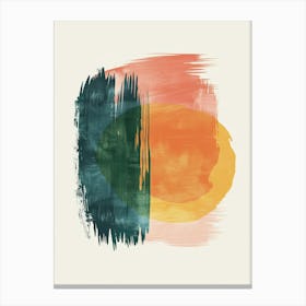 Abstract Horizons Mid Century Style Canvas Print