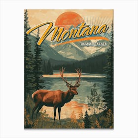 Vintage Montana Canvas Print