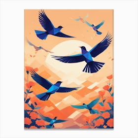 Birds Taking Flight Canvas Print