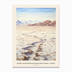 Gobi Gurvansaikhan National Park Mongolia 4 Poster Canvas Print