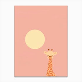 Giraffe Wallpaper Canvas Print