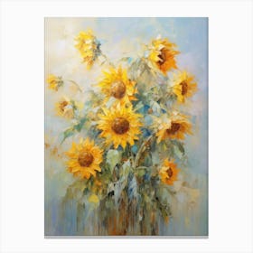 Sunflowers In A Vase 6 Canvas Print