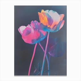 Iridescent Flower Poppy 4 Canvas Print