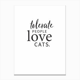 Love Cats Canvas Print