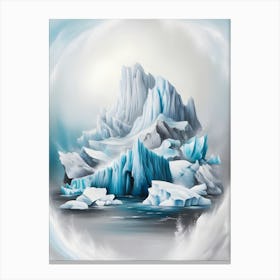 Icebergs 1 Canvas Print