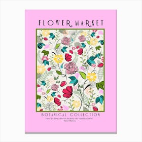 Flower Market Botanical Collection Canvas Print