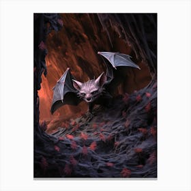 Blyths Horseshoe Bat Painting 1 Canvas Print