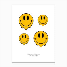 Happy Smileys Canvas Print