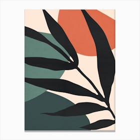 Botanical and tropical floral E Canvas Print