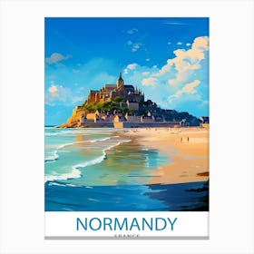 Normandy France TravePoster 2 Canvas Print