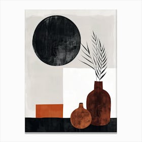 Grounded Compositions Bauhaus Minimalist Canvas Print