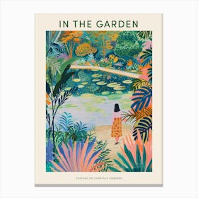 In The Garden Poster Chateau De Chantilly Gardens France 1 Canvas Print