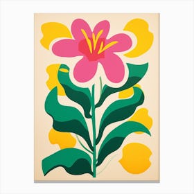 Cut Out Style Flower Art Lily 6 Canvas Print