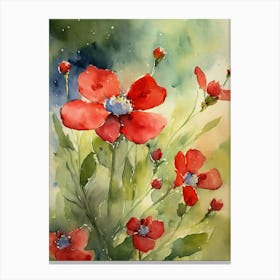 Red Poppies Canvas Print