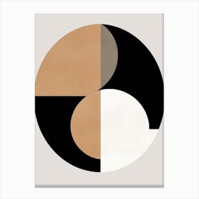 Symphony Of Beige Bauhaus Canvas Print