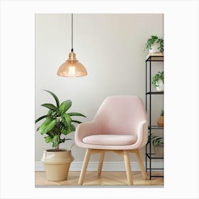 Pink Chair 1 Canvas Print